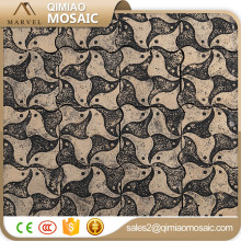 Sample Frame Birds Pattern Golden Resin Mosaic Tiles Oriental