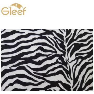 needle punched printed non-woven felt animal skin