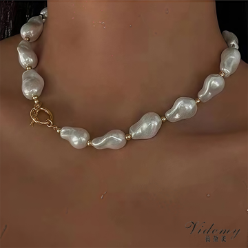 Unique Irregular Baroque Pearl Necklace for Elegant Style
