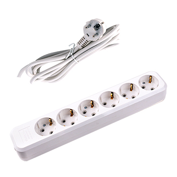 6 gang extension socket with wire