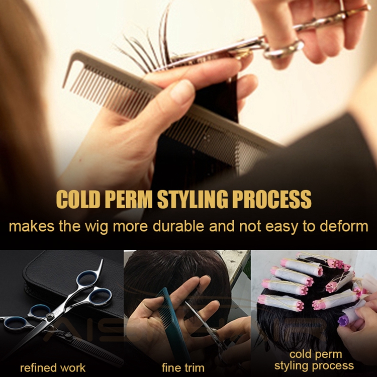 Aisi Hair Double Drawn Raw European No Glue No Gel Short 100% Real Wholesale Human Hair Wigs Colored