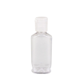 2oz 60ml botol PET oval plastik bening