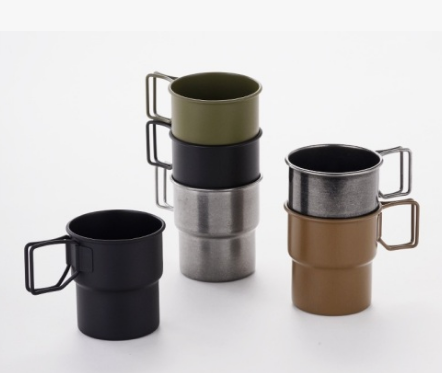 Introducing the Colorful Drink Cup 300ml: The Perfect Stainless Steel Camping Cup
