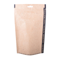 biodegrad kraft paper zip lock bag custom print kraft