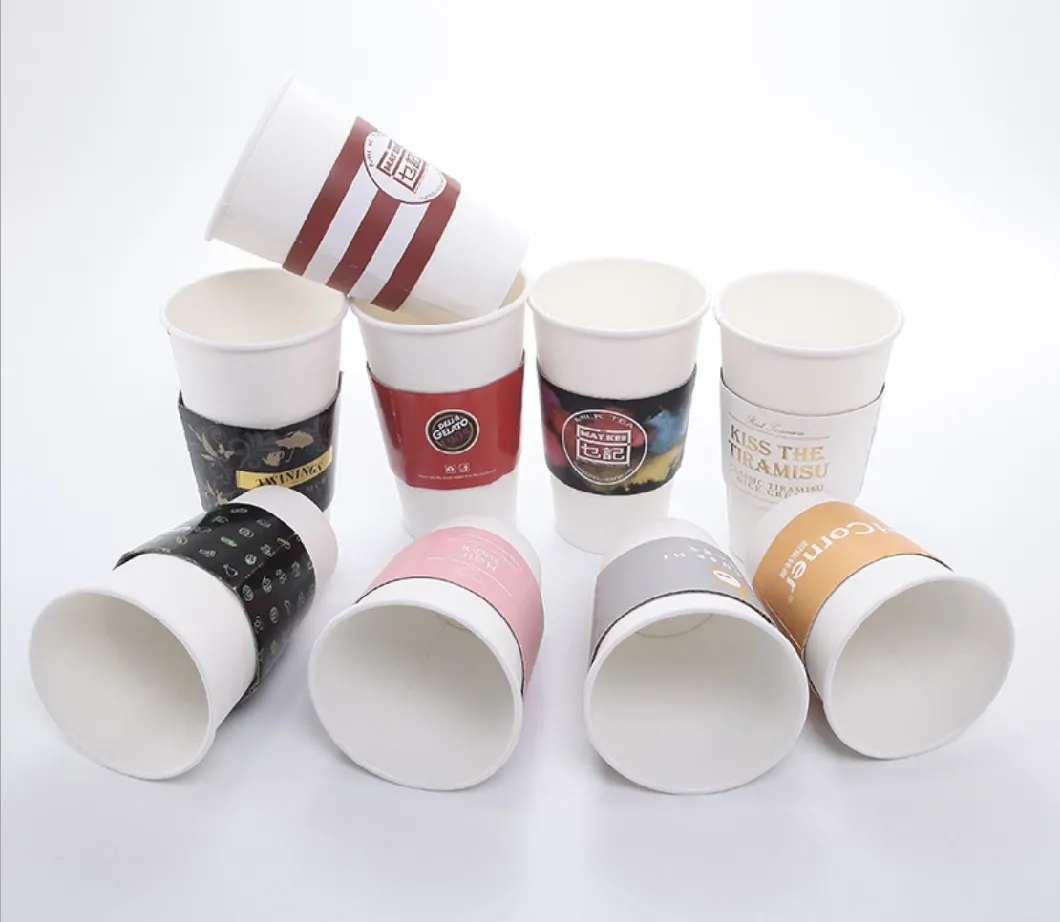 6 7 8 9 10 12 16 20 Oz Paper Coffee Cup Sleeve Logo Size Custom