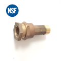 Accoppiamento del misuratore di bronzo senza piombo NSF con guarnizione e boccola