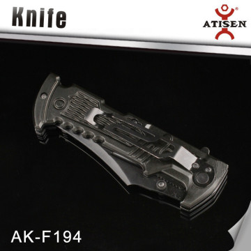 Hot Sale 3cr13+Aluminum Black Rambo Knife