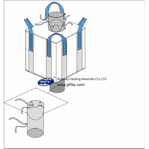 Jumbo bag for Polypropylene particles