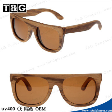 Wooden frame custom fashion sunglass lenses mirrored factory