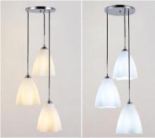 E27 flower shape table top glass modern pendant lamp