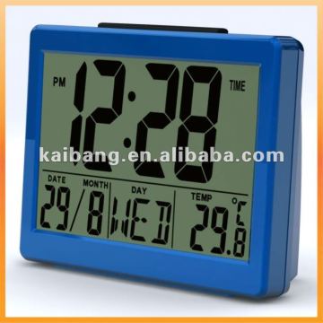 calendar digital desk clock lcd clock with 7 language