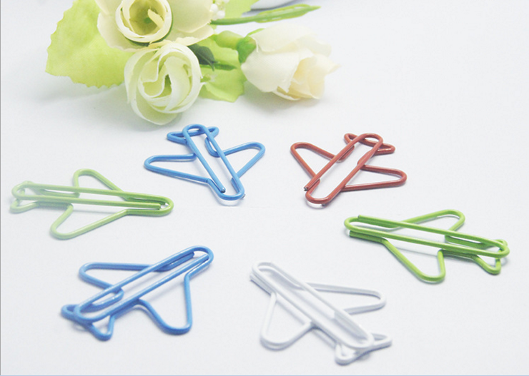 Drop water shaped metal paper clips custom paper clip and custom logo flat metal paper clip