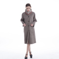 Cashmere overcoat with collar removable