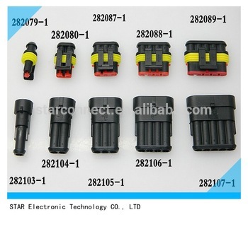 pa66 electrical plastic auto parts AMP connectors automotives pins