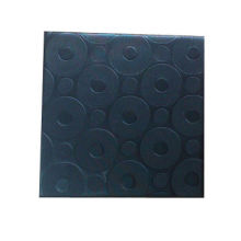 4-black faux leather coasters