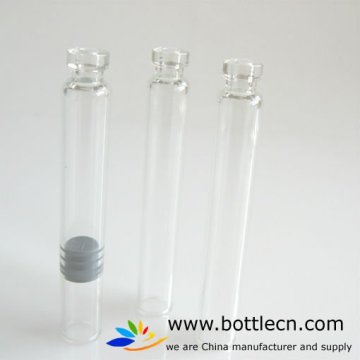 dental cartridge syringe 1.8ml glass bottle for rubber cap