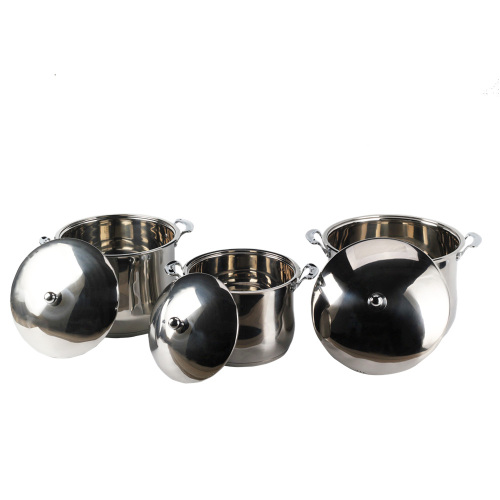 6 Pieces High-quality Stainless Steel Stockpot