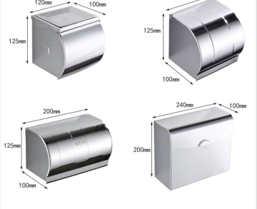 Hardware Waterproof Roll Paper Box With Ashtray Toilet Paper Holder
