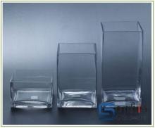 square glass vases