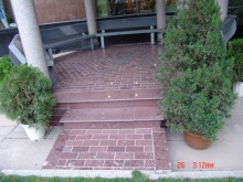 Red Porphyry Cubestone/Granite Paving Straight Cobbles (YYL)