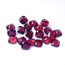 Natural Garnet Fat Square Red Gemstones Loose Garnet