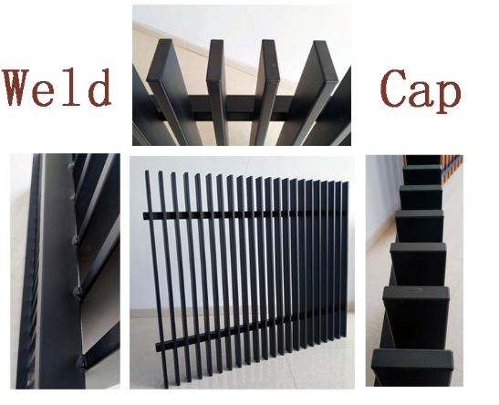 Aluminum Vertical Slat Metal Fence for Residential or Commerical usage