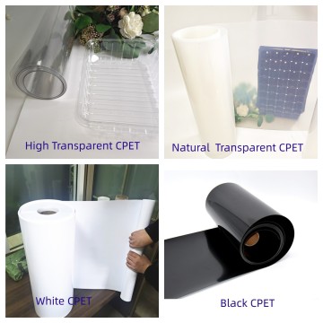 0.50 0.75mm610mm CPET hard sheet CPET