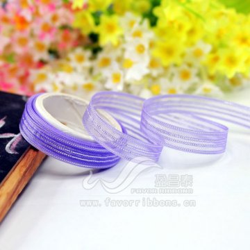 Silver Mesh Net Ribbon