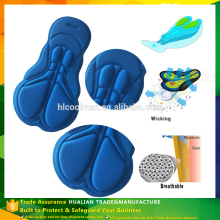 Antibacterial Deodorant Coolmax Cycling Silicone Gel Padding For Cycling Apparel