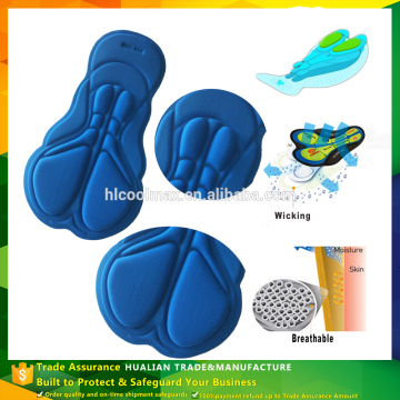 Antibacterial Deodorant Coolmax Cycling Silicone Gel Padding For Cycling Apparel