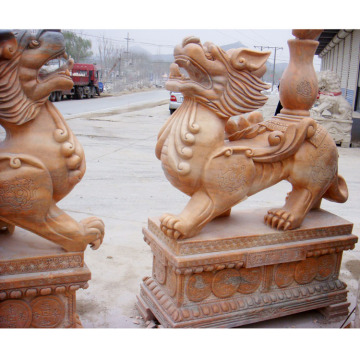 China style fengshui marble stone Pi Yao statue