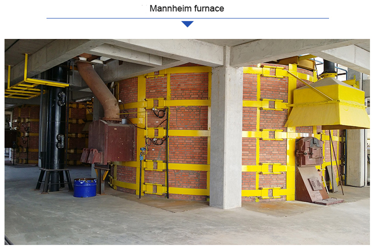 Mannheim furnace process sulphate machinery for potassium sulfate production line