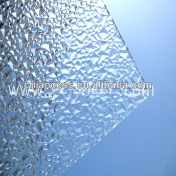 White Embossed Bright Polycarbonate PC Solid glittering sheet