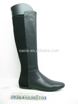 Stretch riding boots