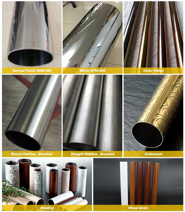 Hot Sale Polished Metal Stainless Steel Pipe Curtain Price