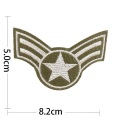 Five-pointed stars force badge military embroidery patches