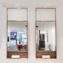 Godi Defogger Rectangle Bathroom Touch Screen Makeup Light, Waterproof LED Backlit Smart Mirror & Washbasins