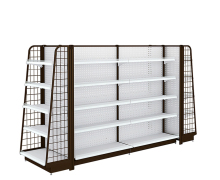 Metal Supermarket Backplane Display Shelving