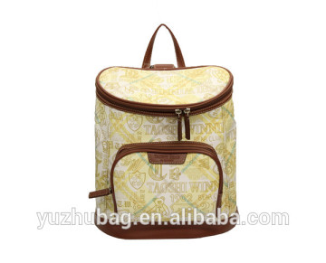 new designed PU leather school backpacks made in china