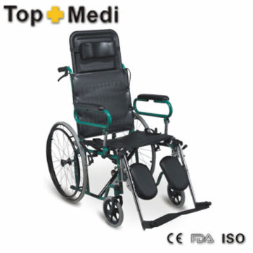 FS902GC Chip-proof Powder coating steel dual axle Reclining Wheel Chair wheel chair accessories