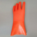 Fluoreszierende sandige Finish-PVC mit Warmhandschuhen halten