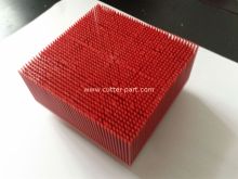 Red Nylon Bristle Round Foot For Lectra Cutter 702583 / Cutting Machine Parts