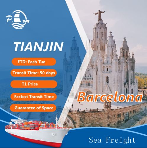 Tianjin&#39;den Barcelona&#39;ya nakliye