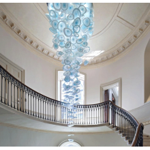 Lámparas de cristal de lobby de hotel personalizables