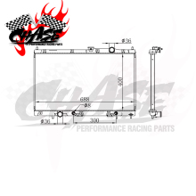 Auto Radiator Fit for Mitsubishi Lancer 2007 AT