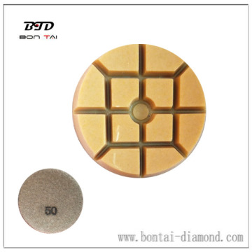 High gloss achievement diamond polishing pad