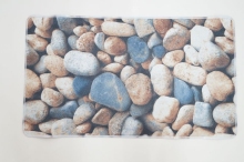 stone printed pvc bath mat