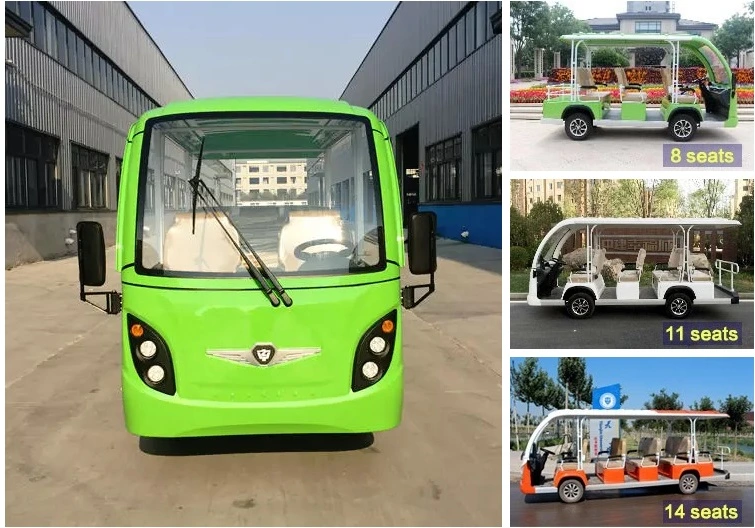 14 Seater Huge Capacity Deep Cycle Lead-Acid Battery Classic Shuttle Electric Tourist Sightseeing Car with Ce Certificate & SGS