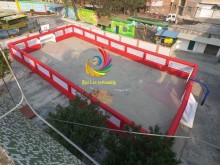 2015 newest high quality material inflatable soccer field without pad