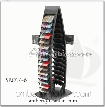 SR017-6 Granite Samples Display Stand , Marble Display Tower , Stone Promotion Rack